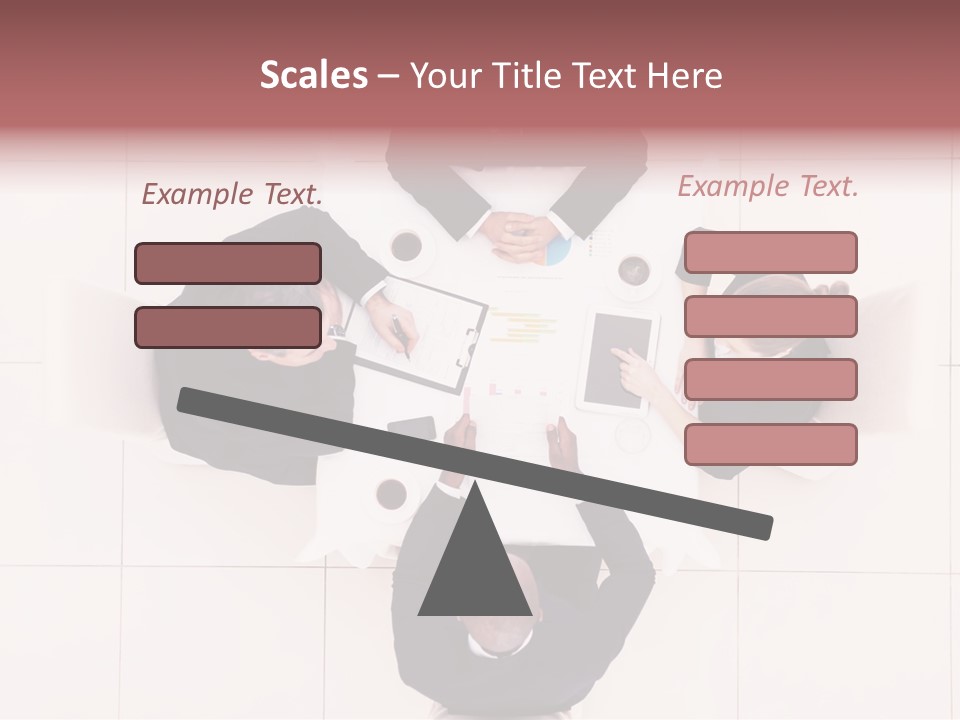 A Group Of People Sitting Around A Table PowerPoint Template