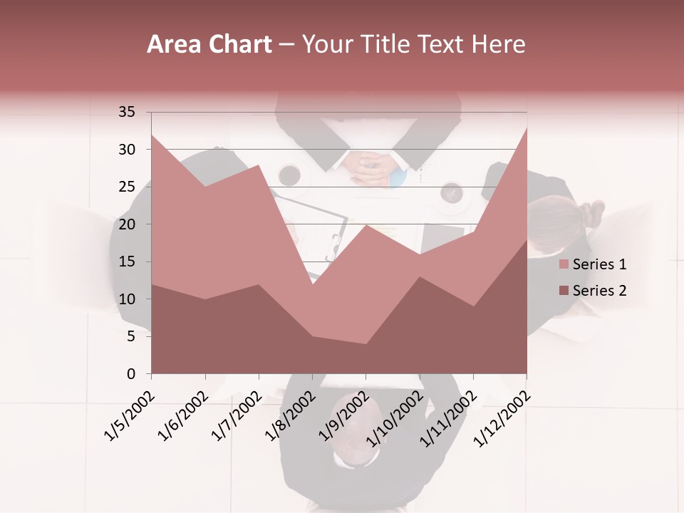 A Group Of People Sitting Around A Table PowerPoint Template