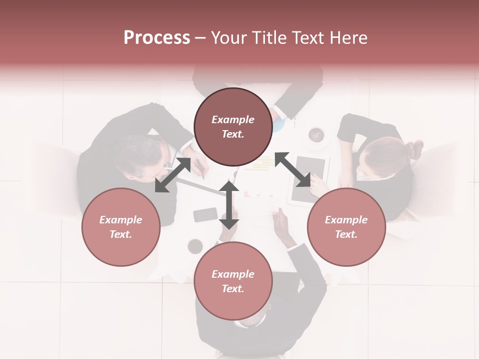 A Group Of People Sitting Around A Table PowerPoint Template