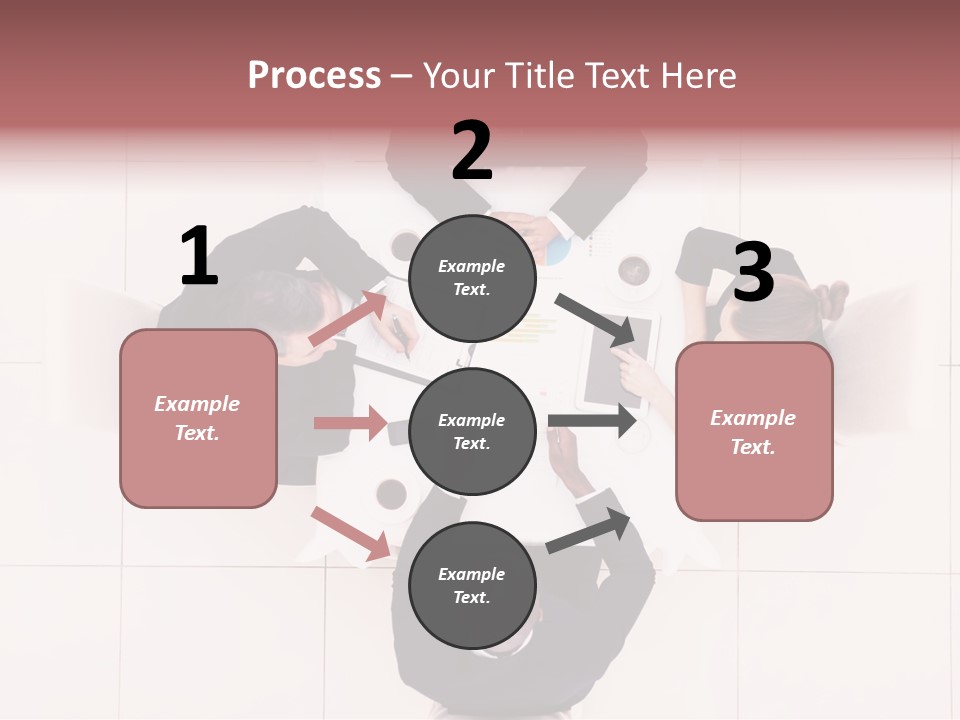 A Group Of People Sitting Around A Table PowerPoint Template