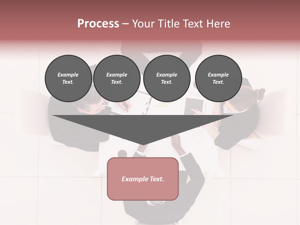 A Group Of People Sitting Around A Table PowerPoint Template