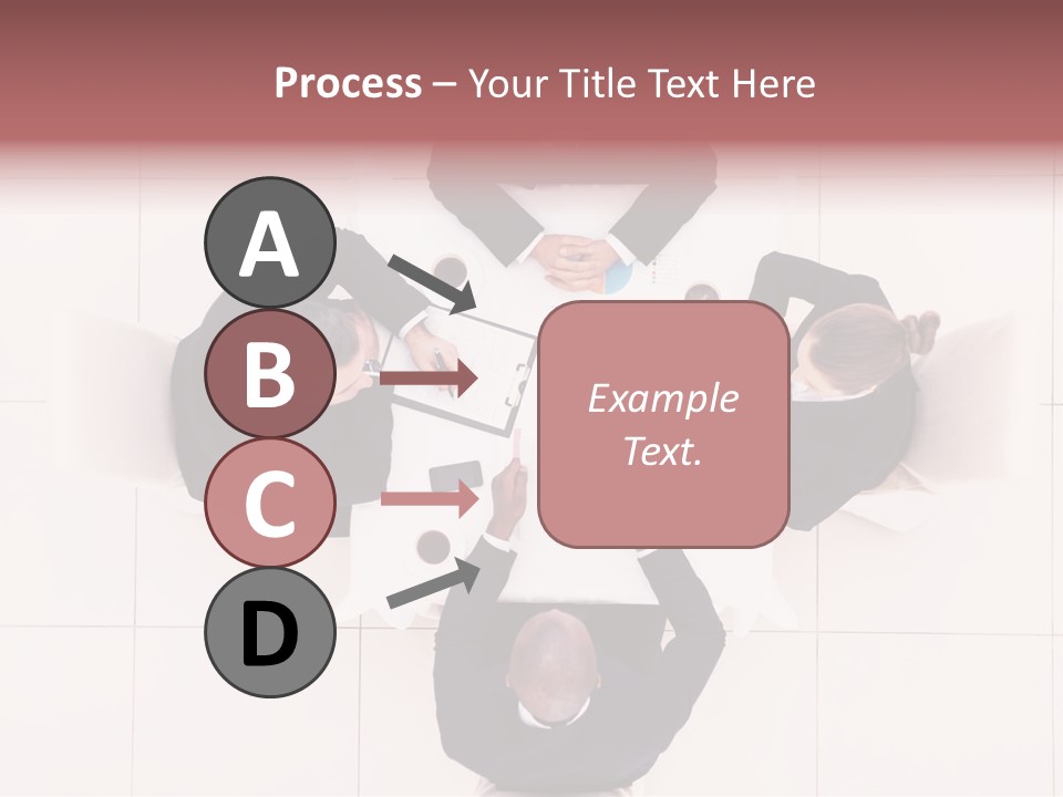 A Group Of People Sitting Around A Table PowerPoint Template