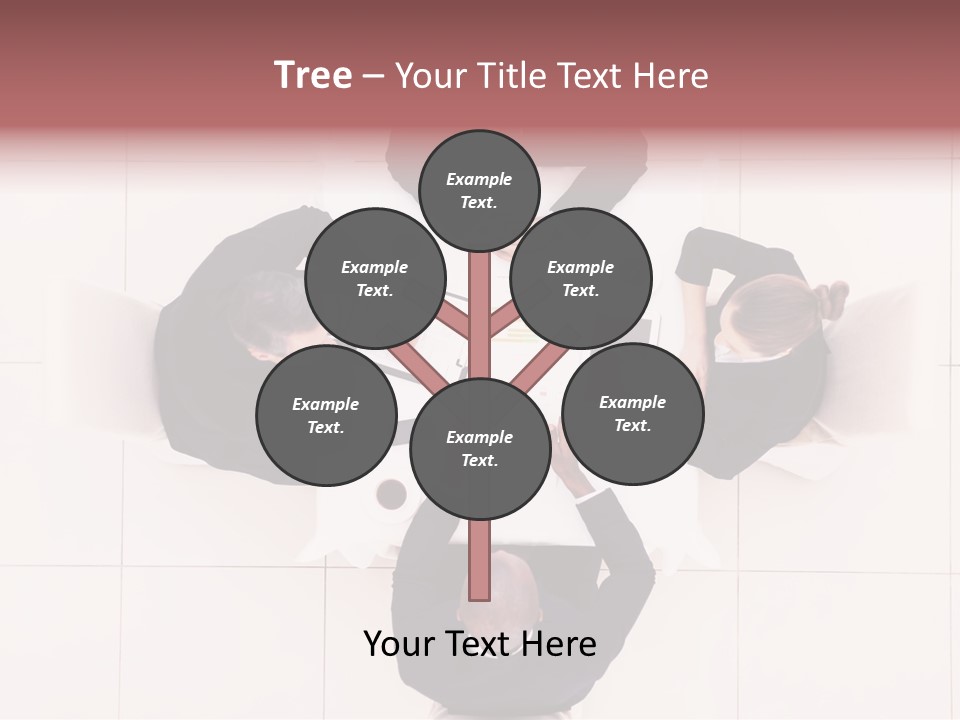 A Group Of People Sitting Around A Table PowerPoint Template