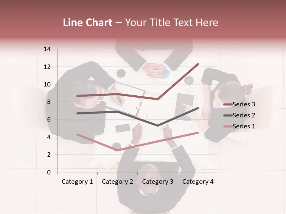 A Group Of People Sitting Around A Table PowerPoint Template