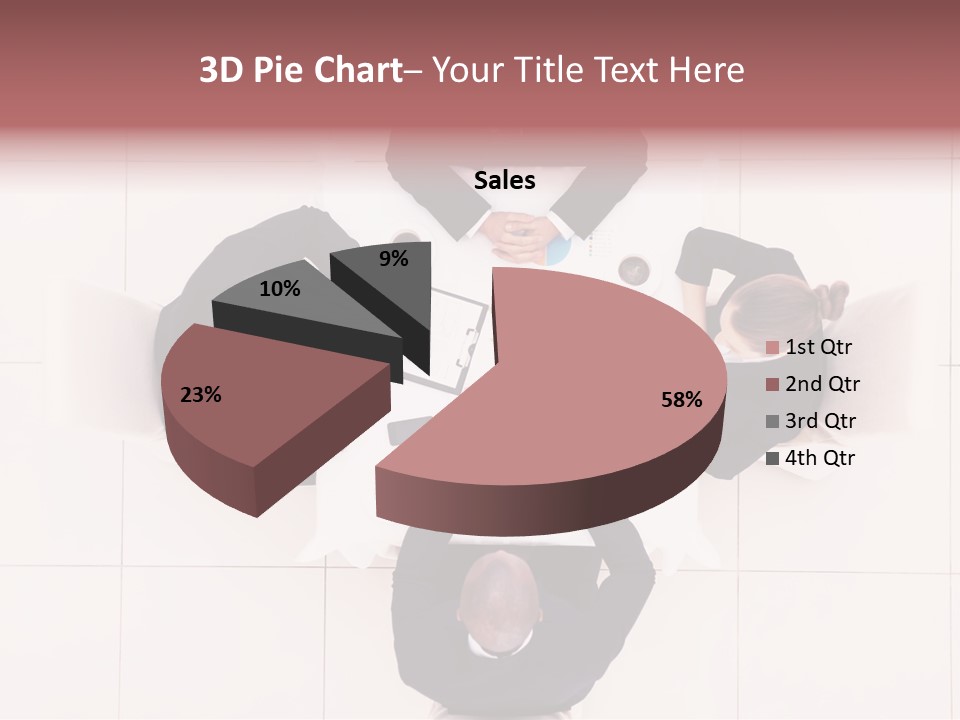 A Group Of People Sitting Around A Table PowerPoint Template