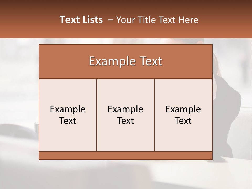 A Woman Sitting At A Table Using A Laptop Computer PowerPoint Template