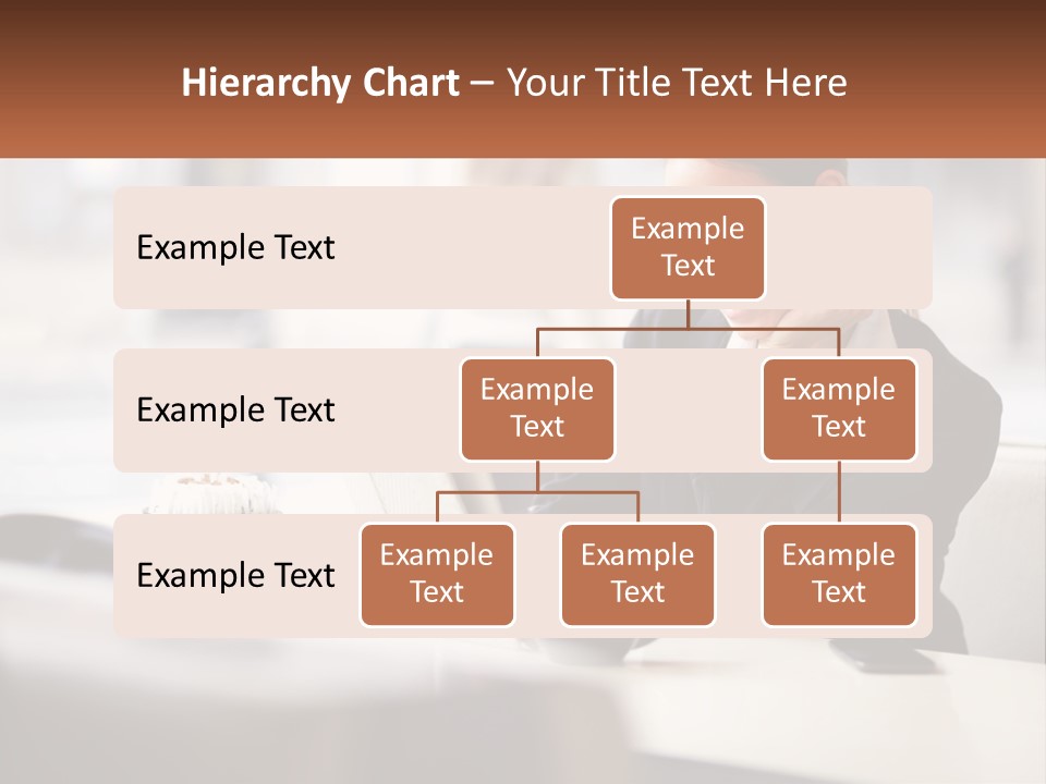 A Woman Sitting At A Table Using A Laptop Computer PowerPoint Template