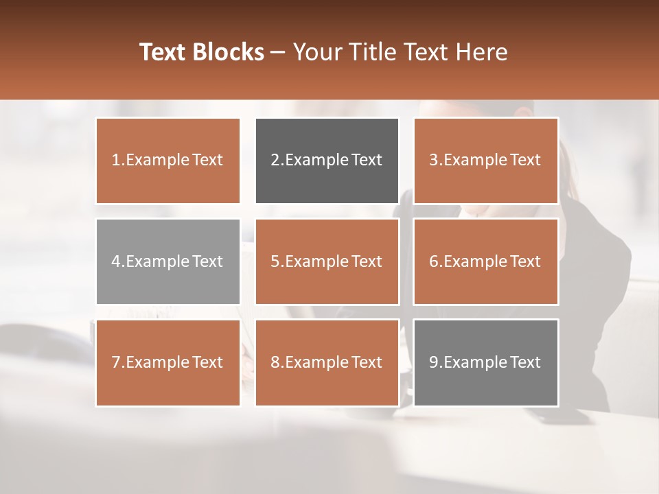 A Woman Sitting At A Table Using A Laptop Computer PowerPoint Template