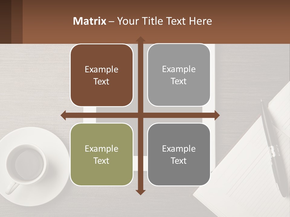 A Tablet Computer Sitting On Top Of A Desk Next To A Cup Of Coffee PowerPoint Template