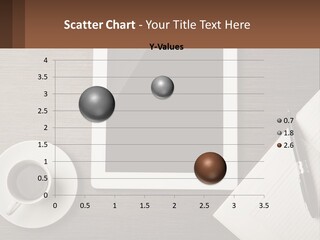 A Tablet Computer Sitting On Top Of A Desk Next To A Cup Of Coffee PowerPoint Template