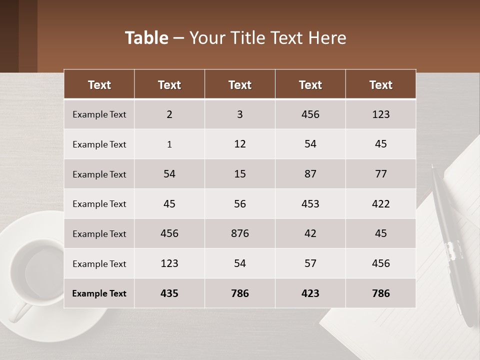A Tablet Computer Sitting On Top Of A Desk Next To A Cup Of Coffee PowerPoint Template