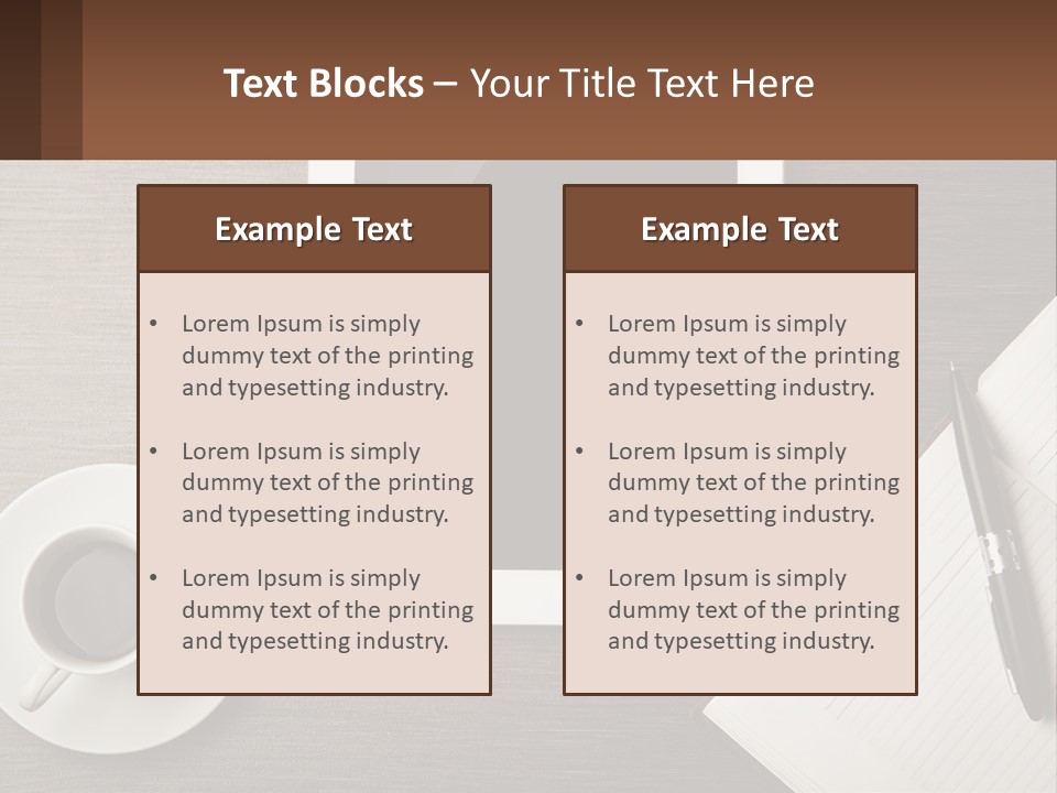 A Tablet Computer Sitting On Top Of A Desk Next To A Cup Of Coffee PowerPoint Template