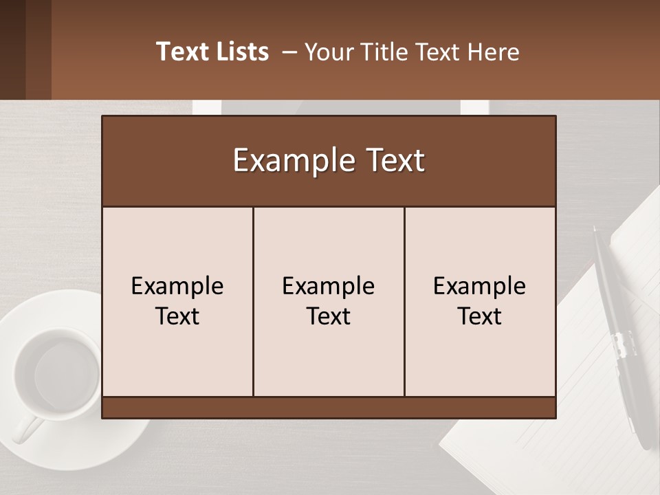 A Tablet Computer Sitting On Top Of A Desk Next To A Cup Of Coffee PowerPoint Template
