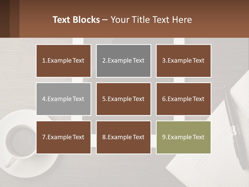 A Tablet Computer Sitting On Top Of A Desk Next To A Cup Of Coffee PowerPoint Template