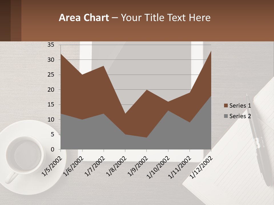 A Tablet Computer Sitting On Top Of A Desk Next To A Cup Of Coffee PowerPoint Template