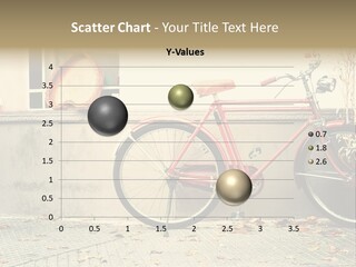 A Red Bike Parked Next To A Window PowerPoint Template