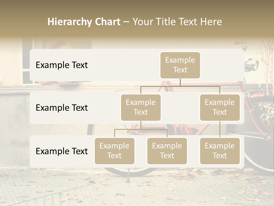 A Red Bike Parked Next To A Window PowerPoint Template