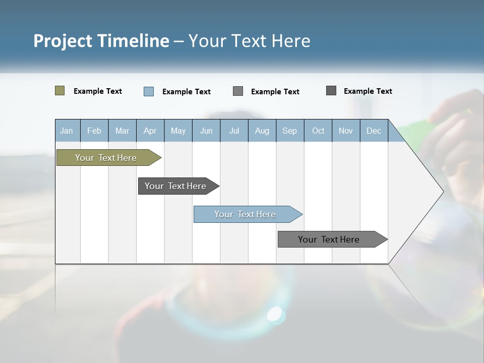 A Young Girl Blowing Bubbles With Her Hands PowerPoint Template