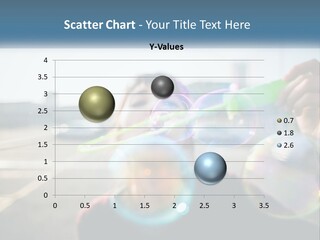 A Young Girl Blowing Bubbles With Her Hands PowerPoint Template