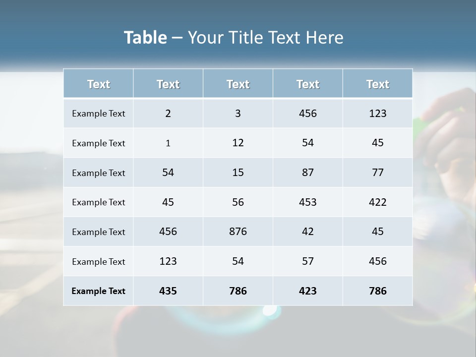 A Young Girl Blowing Bubbles With Her Hands PowerPoint Template