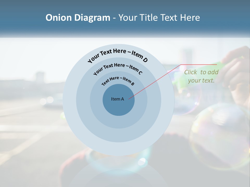 A Young Girl Blowing Bubbles With Her Hands PowerPoint Template