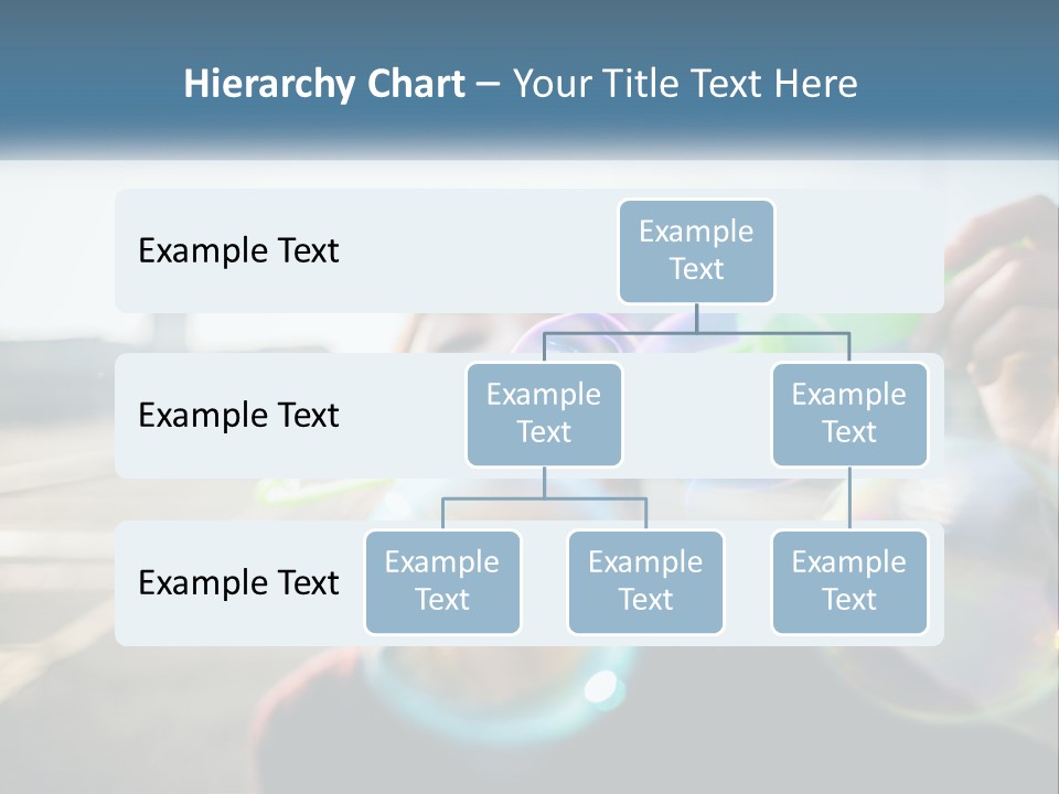 A Young Girl Blowing Bubbles With Her Hands PowerPoint Template