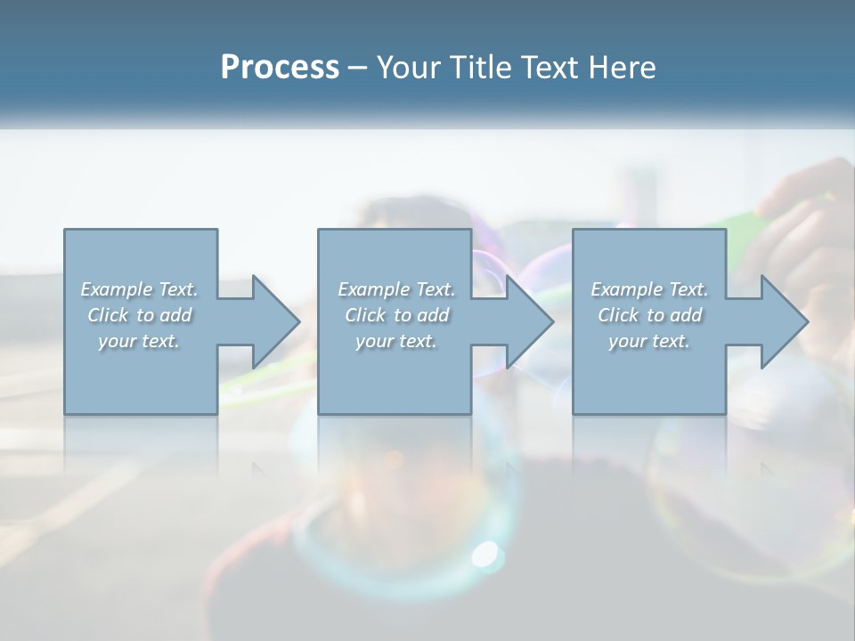 A Young Girl Blowing Bubbles With Her Hands PowerPoint Template