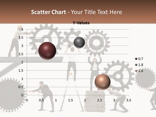A Group Of People Are Working On Gears PowerPoint Template