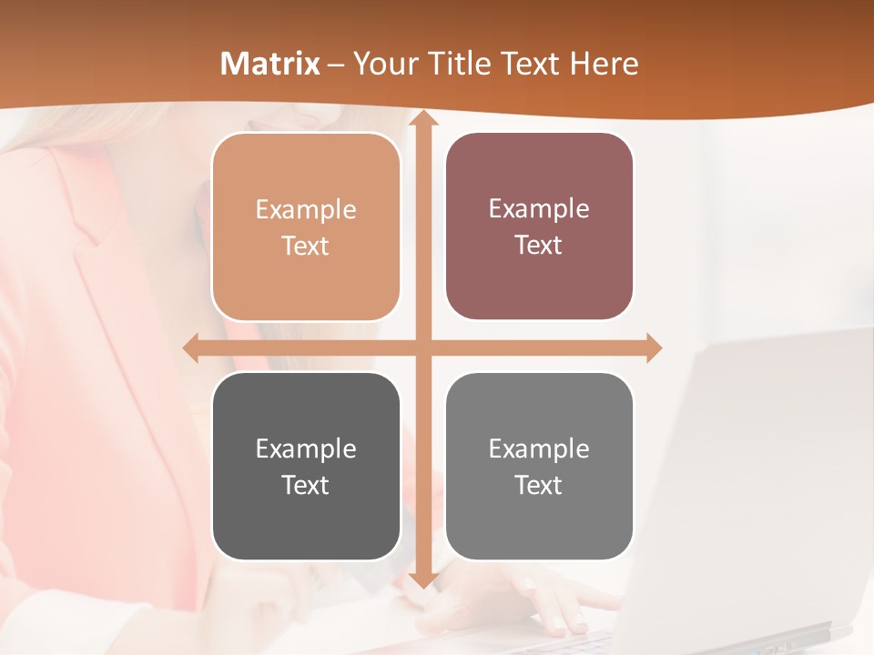 A Woman Holding A Credit Card And Looking At A Laptop PowerPoint Template