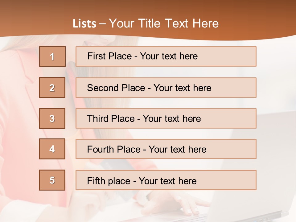 A Woman Holding A Credit Card And Looking At A Laptop PowerPoint Template