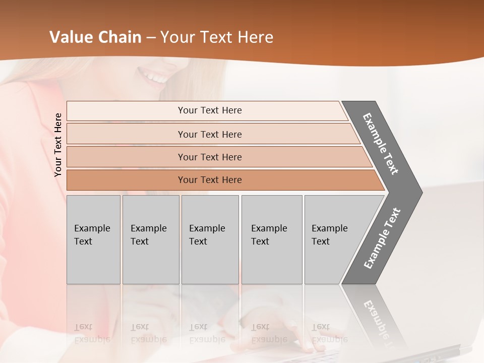 A Woman Holding A Credit Card And Looking At A Laptop PowerPoint Template