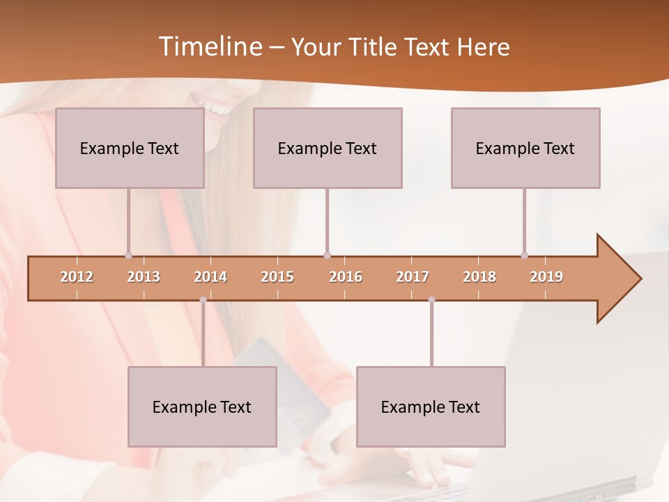 A Woman Holding A Credit Card And Looking At A Laptop PowerPoint Template