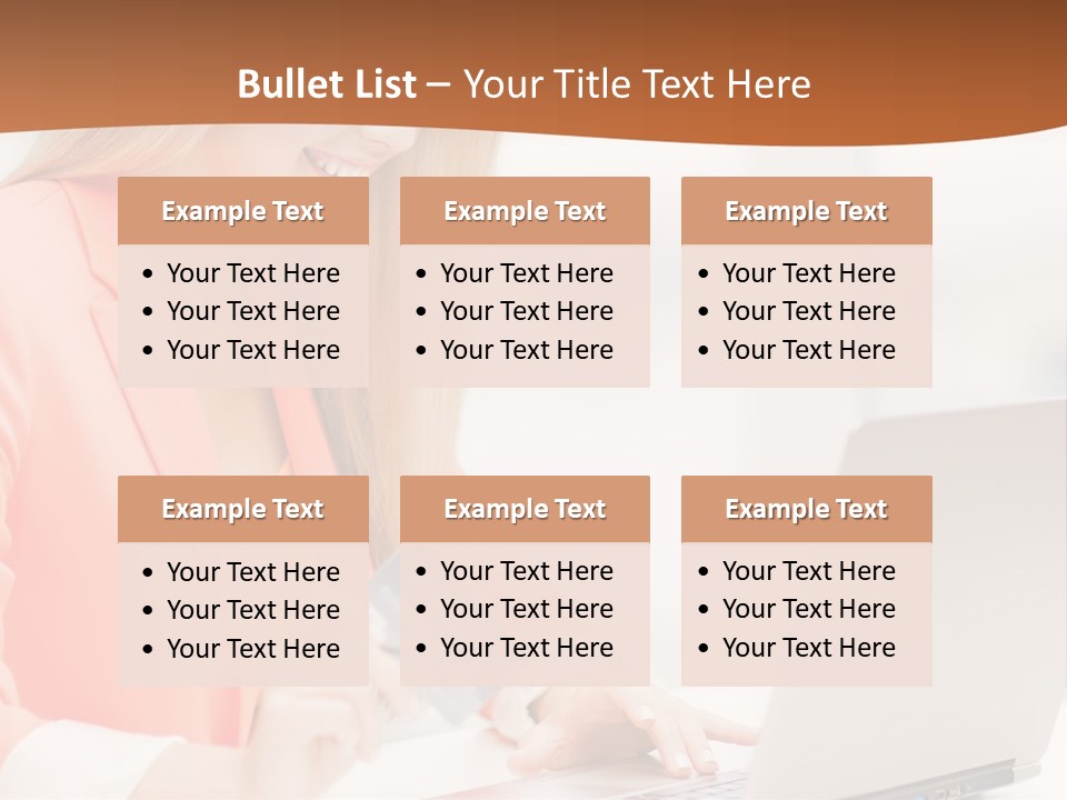 A Woman Holding A Credit Card And Looking At A Laptop PowerPoint Template