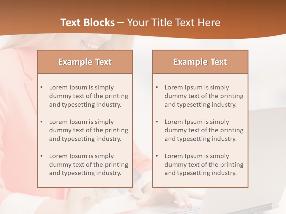 A Woman Holding A Credit Card And Looking At A Laptop PowerPoint Template