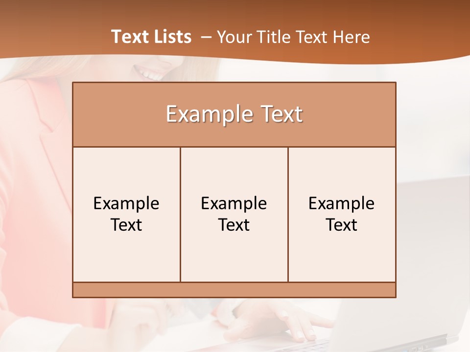 A Woman Holding A Credit Card And Looking At A Laptop PowerPoint Template