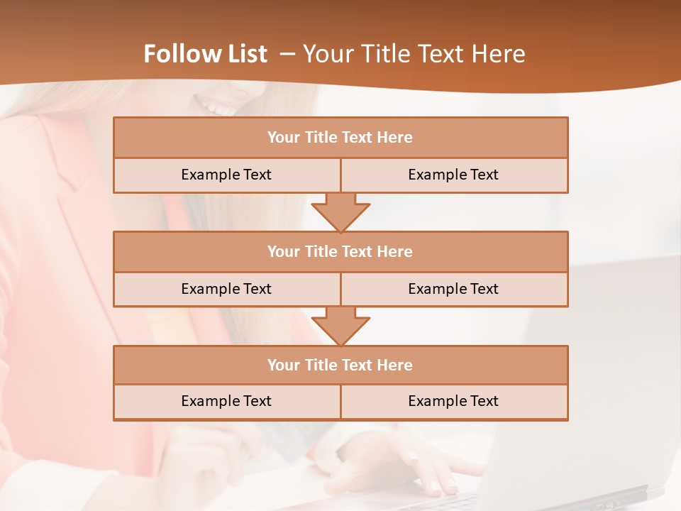 A Woman Holding A Credit Card And Looking At A Laptop PowerPoint Template