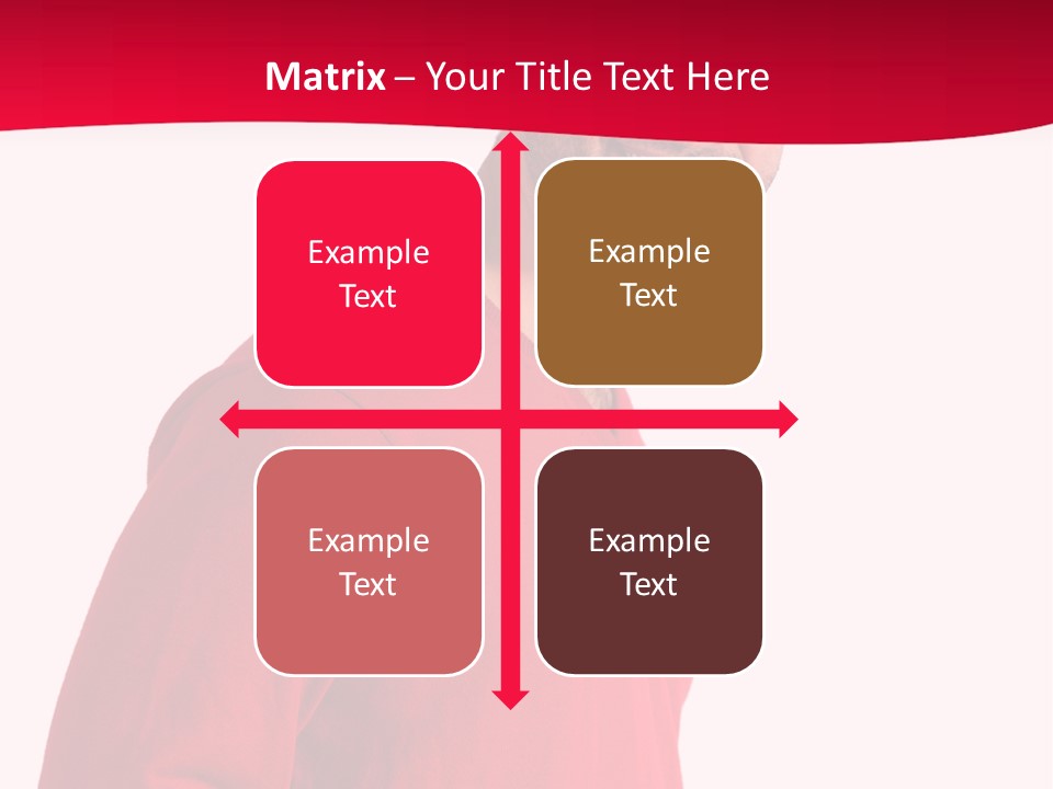 A Man In A Red Shirt Is Smiling PowerPoint Template