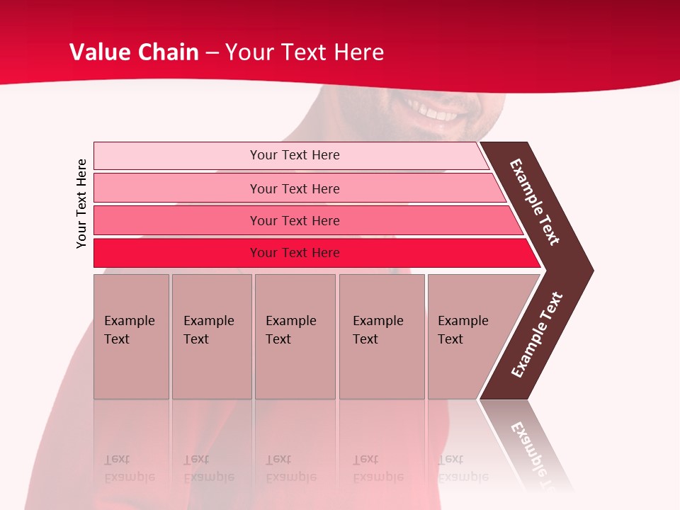 A Man In A Red Shirt Is Smiling PowerPoint Template