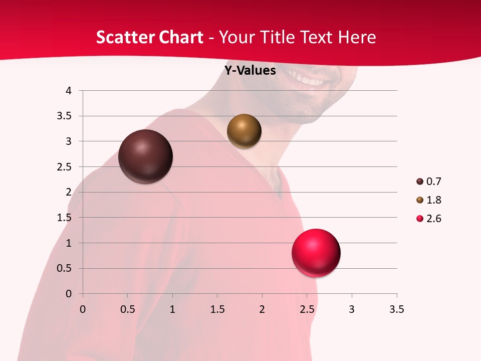 A Man In A Red Shirt Is Smiling PowerPoint Template