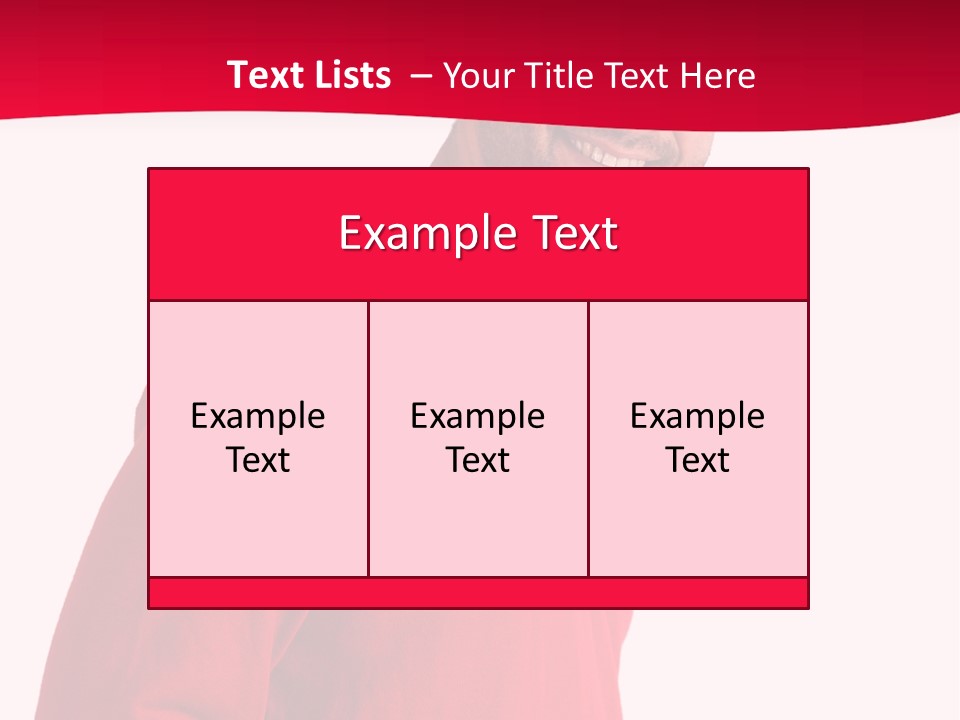 A Man In A Red Shirt Is Smiling PowerPoint Template