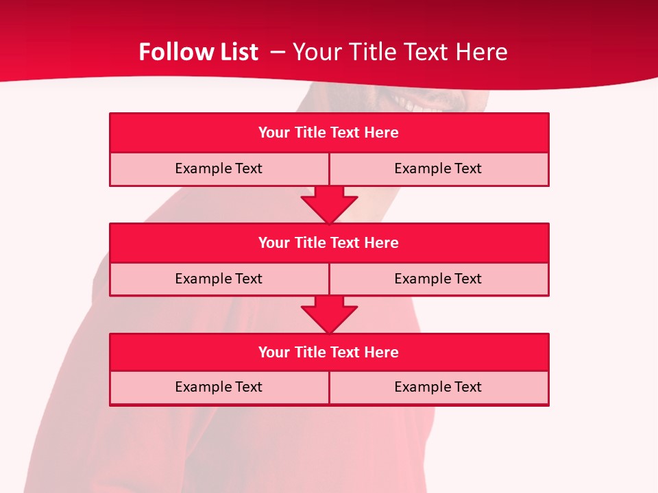 A Man In A Red Shirt Is Smiling PowerPoint Template