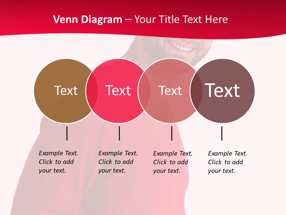 A Man In A Red Shirt Is Smiling PowerPoint Template