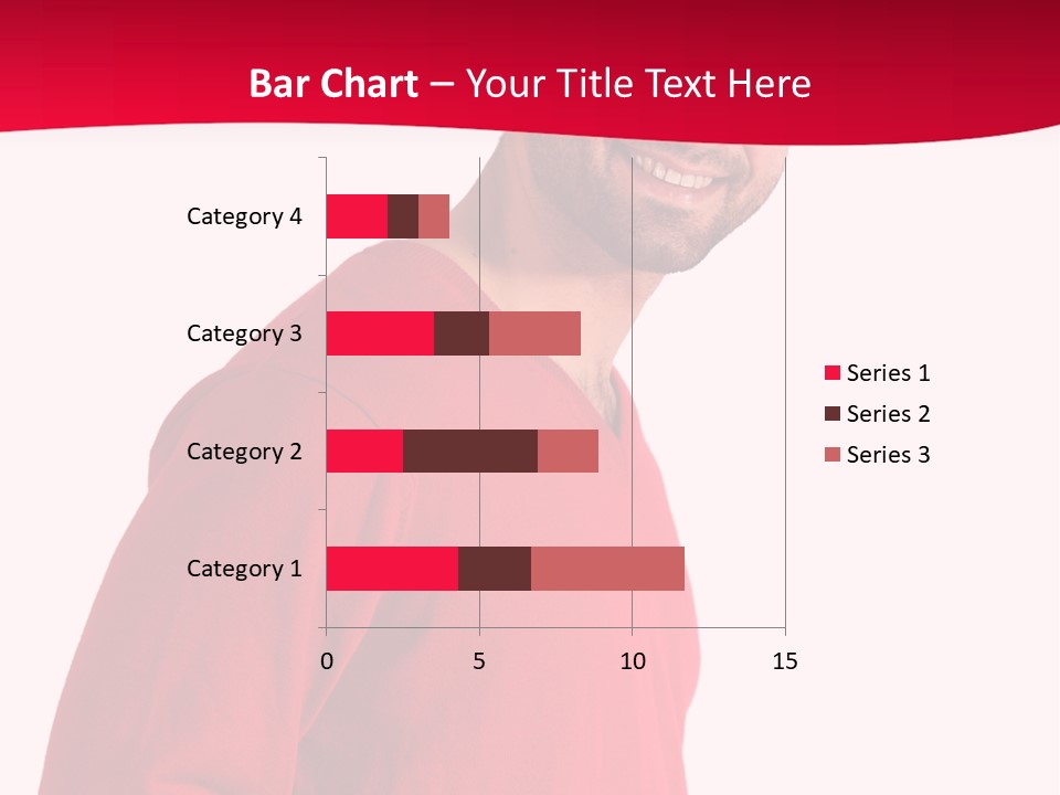 A Man In A Red Shirt Is Smiling PowerPoint Template
