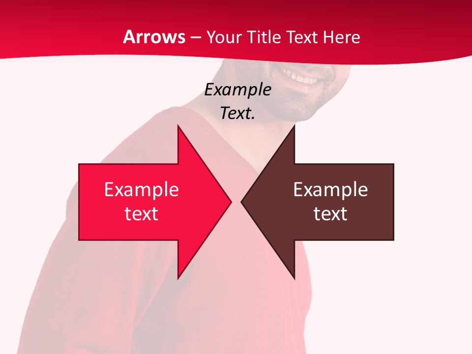 A Man In A Red Shirt Is Smiling PowerPoint Template