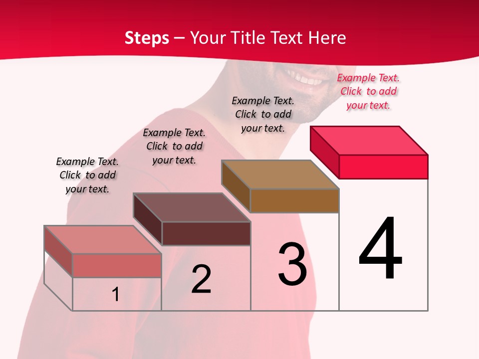 A Man In A Red Shirt Is Smiling PowerPoint Template