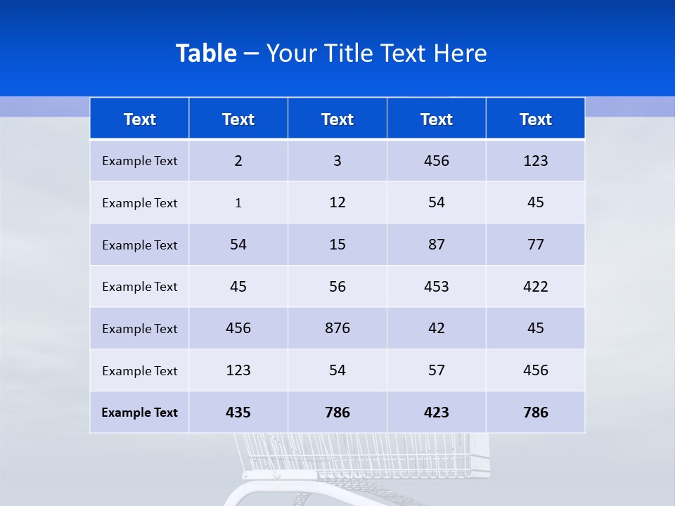 A Shopping Cart With A Flag On Top Of It PowerPoint Template