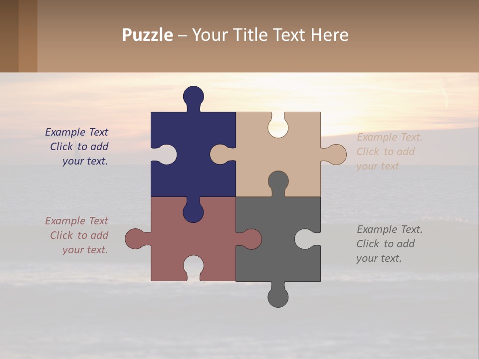 A Sailboat In The Ocean At Sunset PowerPoint Template