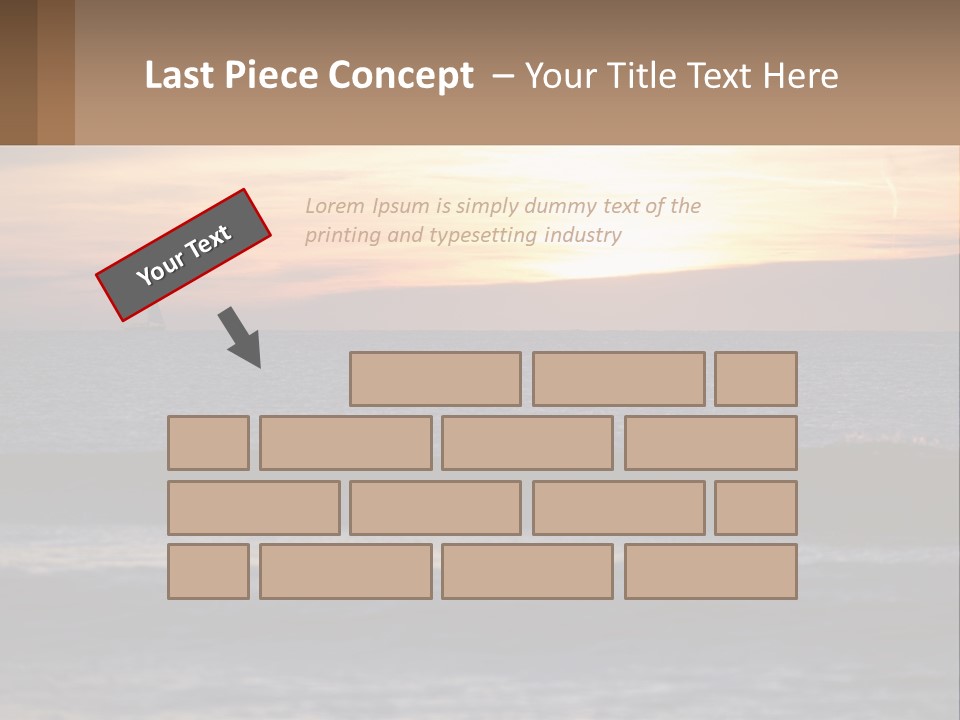 A Sailboat In The Ocean At Sunset PowerPoint Template