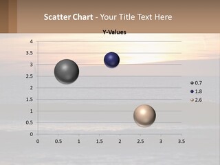 A Sailboat In The Ocean At Sunset PowerPoint Template