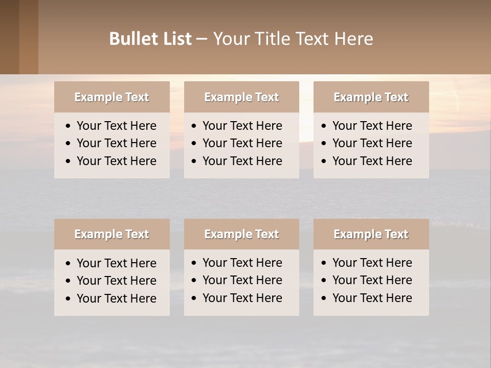 A Sailboat In The Ocean At Sunset PowerPoint Template